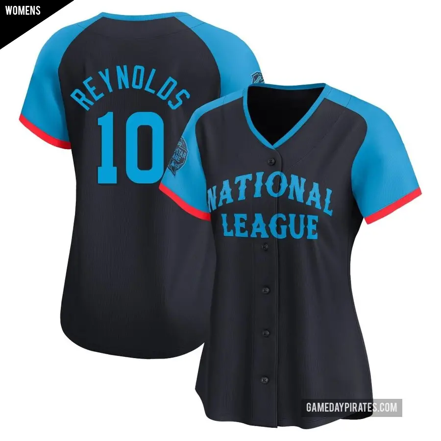 Women's Pittsburgh Pirates ＃10 Bryan Reynolds Limited Navy National League 2024 All-Star Game Jersey