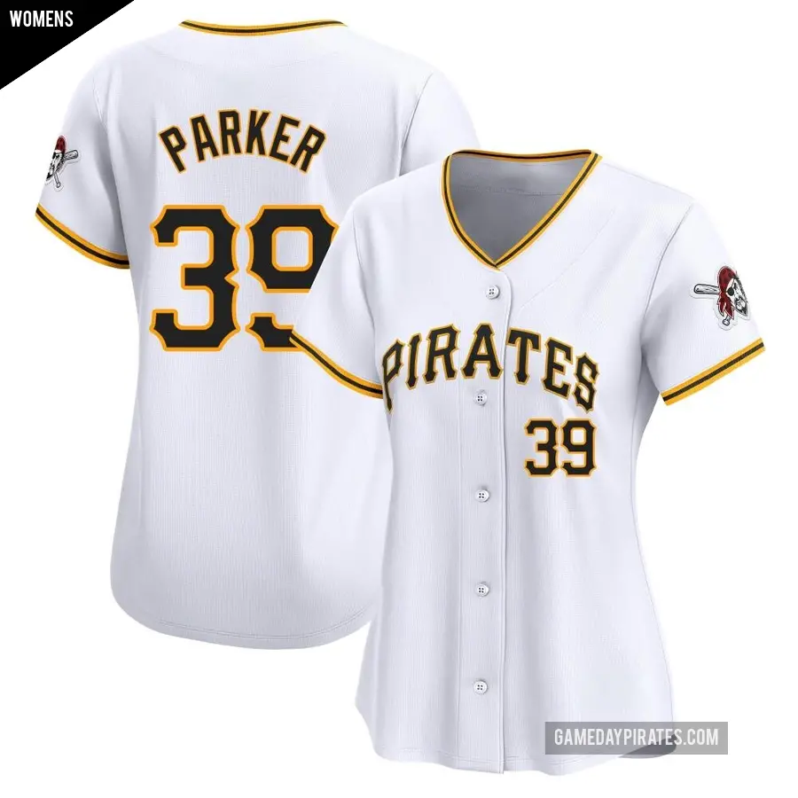 Women's Pittsburgh Pirates ＃39 Dave Parker Limited White Home Jersey