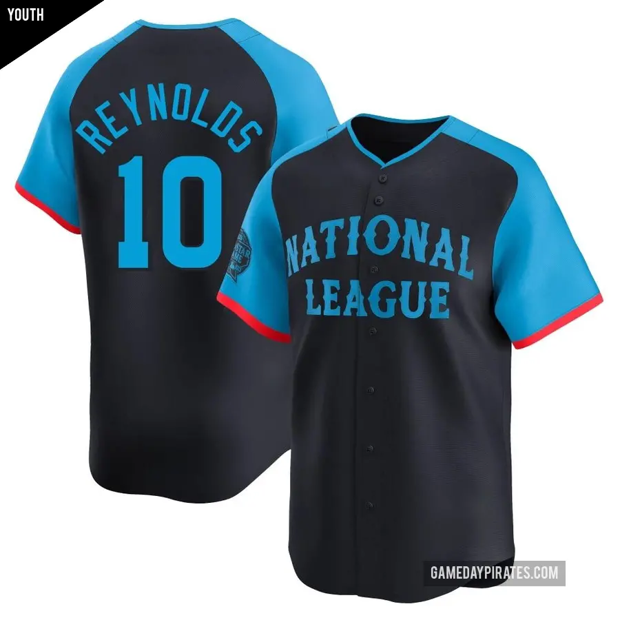 Youth Pittsburgh Pirates ＃10 Bryan Reynolds Limited Navy National League 2024 All-Star Game Jersey
