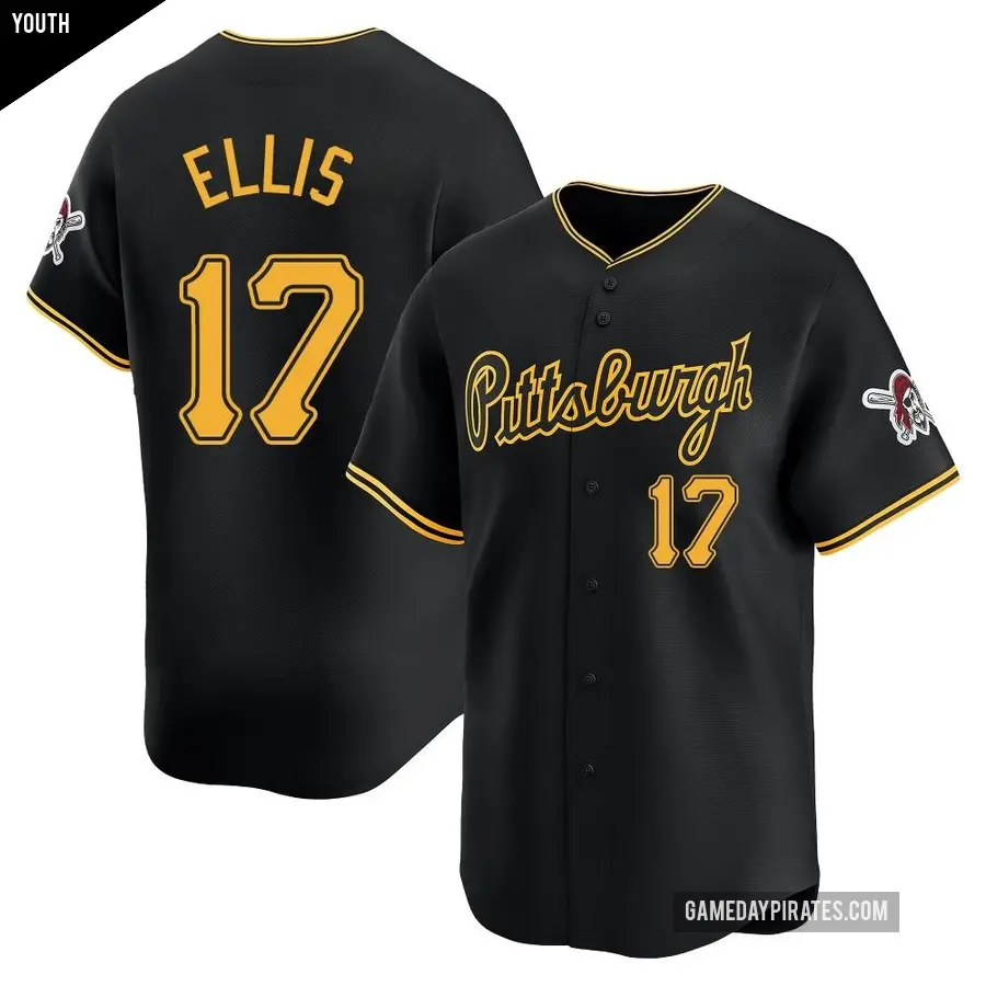 Youth Pittsburgh Pirates ＃17 Dock Ellis Limited Black Alternate Jersey